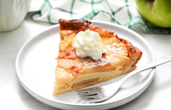 slice of Clafoutis aux Pommes