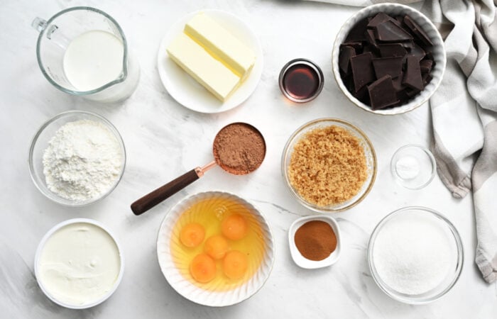 ingredients to make Tiramisu Brownies