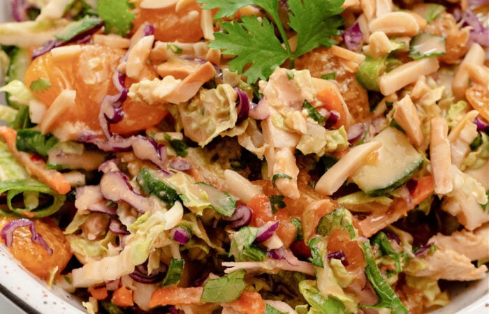 a Mandarin Orange Chicken Salads