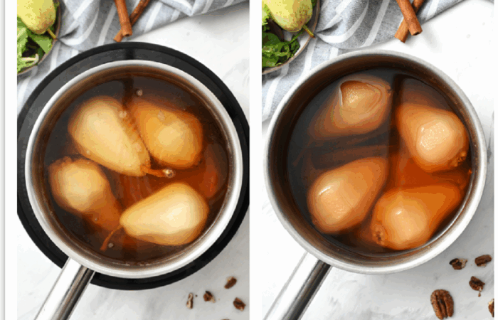 poached pears