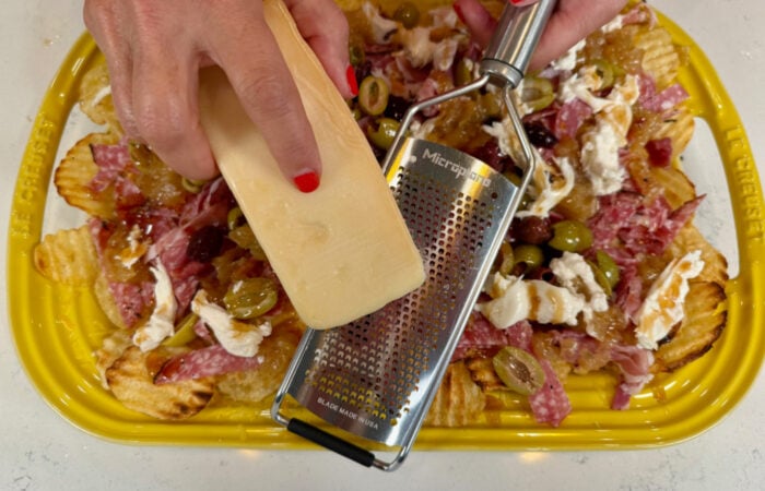 grating parm cheese