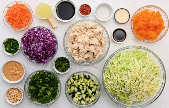 ingredients to make a Orange Chicken Salad