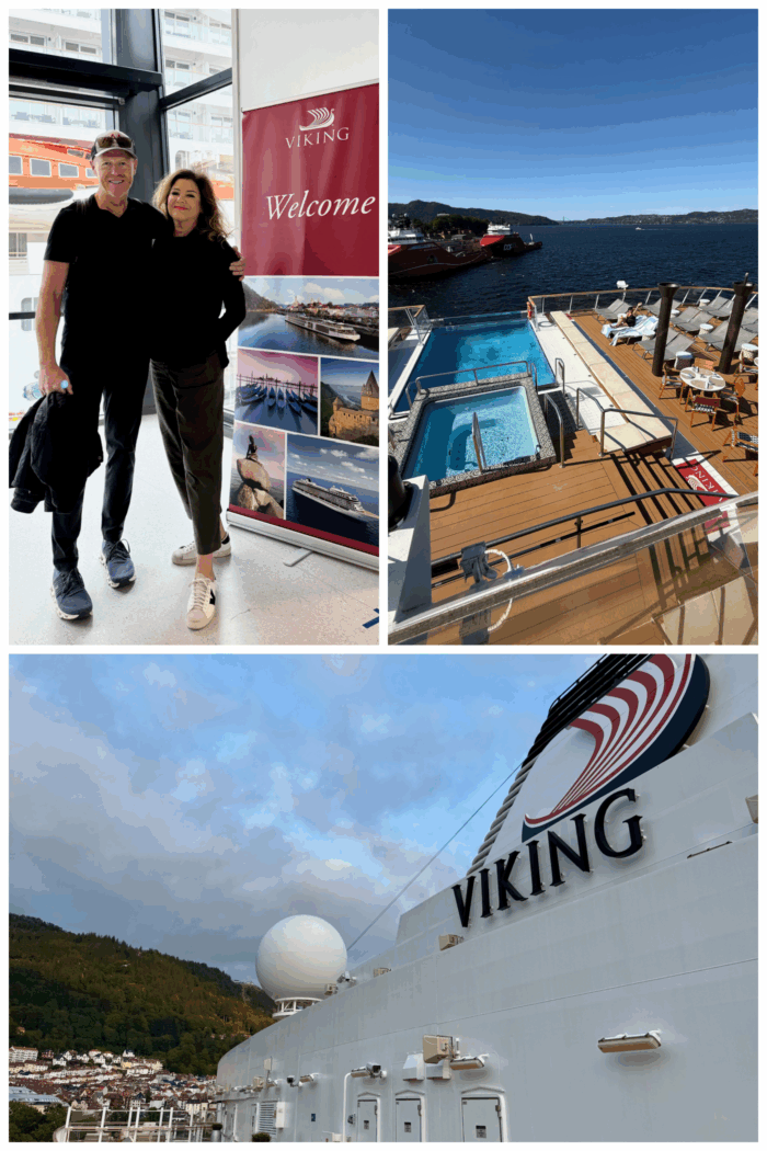 Boarding the Viking Cruise from Norway to Reykjavik