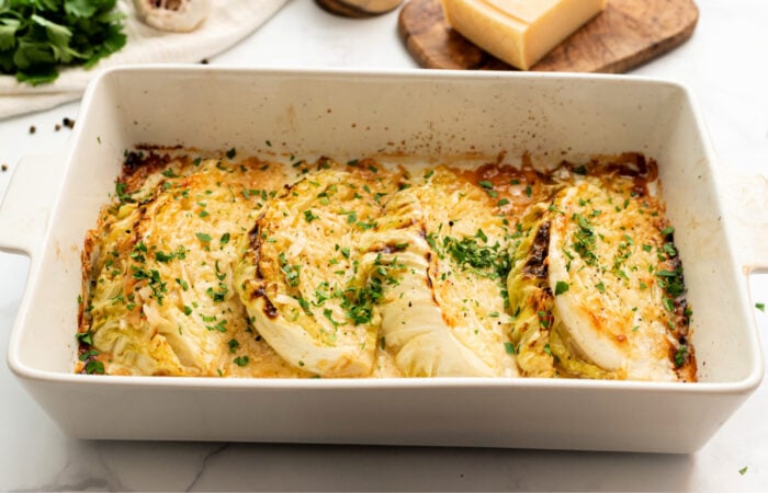 9x13 of cabbage steaks