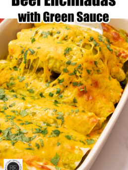 Beef Enchiladas with Green Sauce