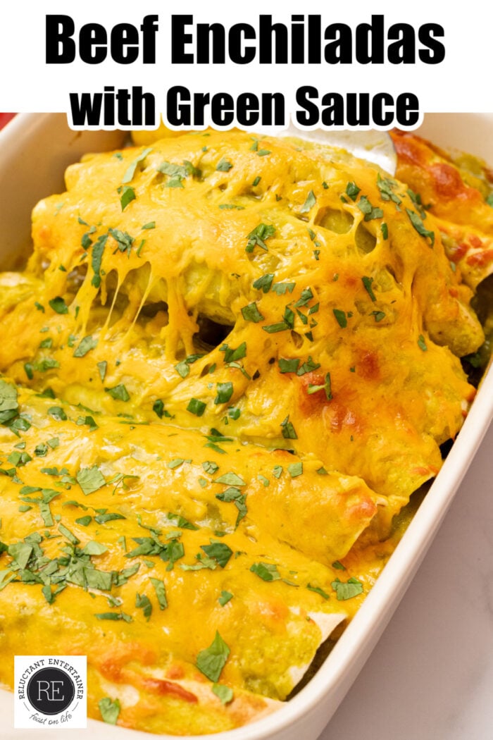 Beef Enchiladas with Green Sauce