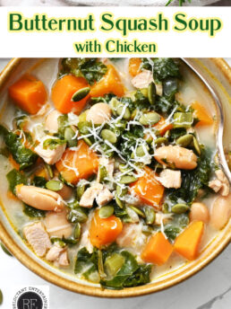 Butternut Squash Soup with Chicken