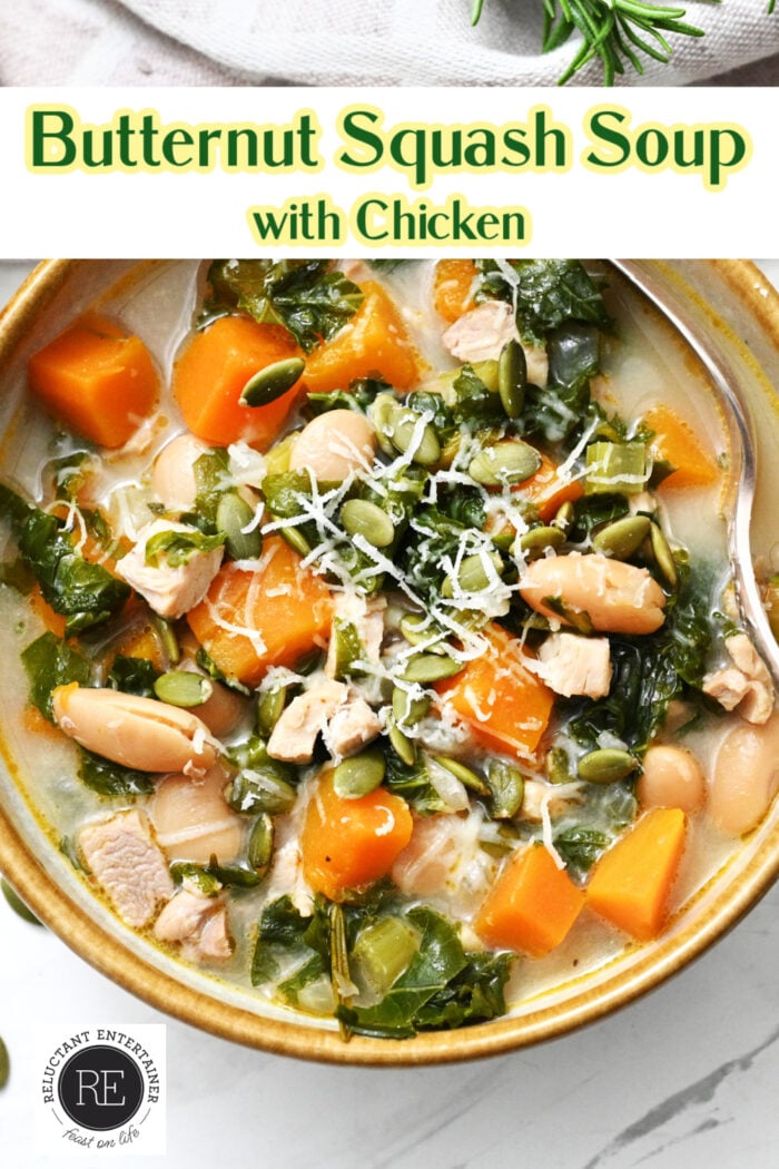 Butternut Squash Soup with Chicken