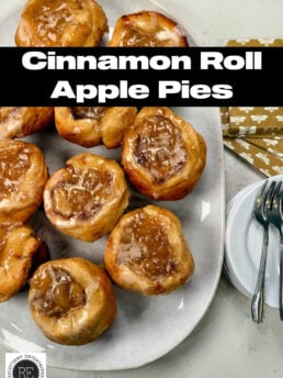 Cinnamon Roll Apple Pies