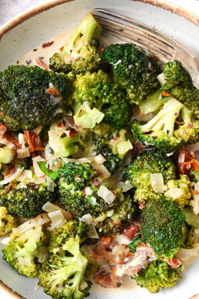 a bowlful of Marry Me Broccoli