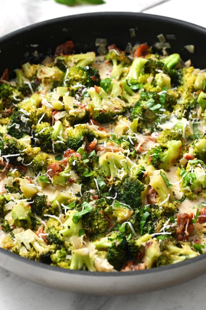 cooking a TG side dish of broccoli