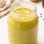 a jar of green enchilada sauce