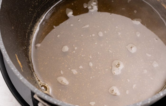 simmering applesauce