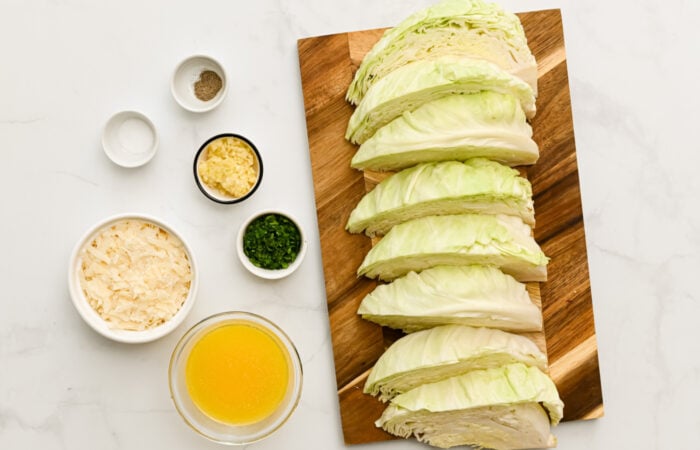 ingredients to make cabbage steaks
