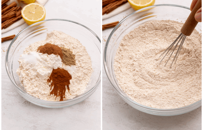 making a flour mixture