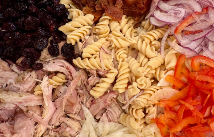 ingredinets to make Thanksgiving Pasta Salad