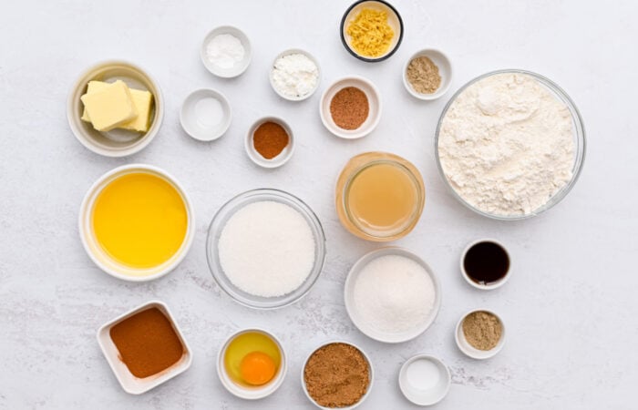 ingredients to make Apple Cider Muffin