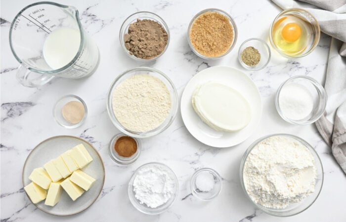 ingredients to make Protein Cinnamon Rolls