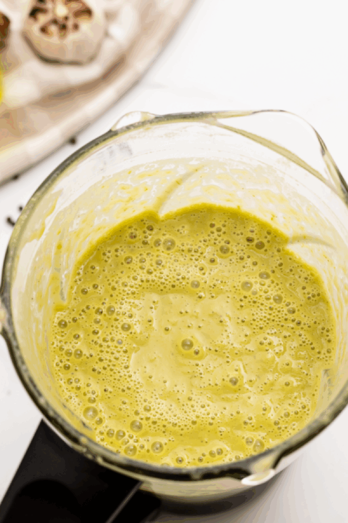 blended Green enchilada sauce