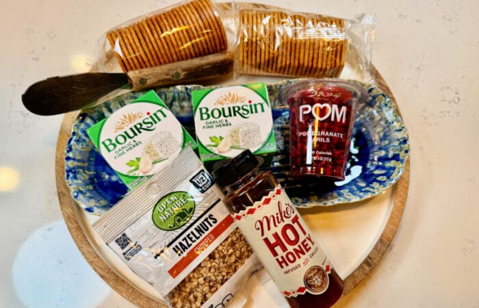 ingredients to make Boursin Appetizer (with Hot Honey)