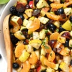 bow of Christmas Fruit Salad