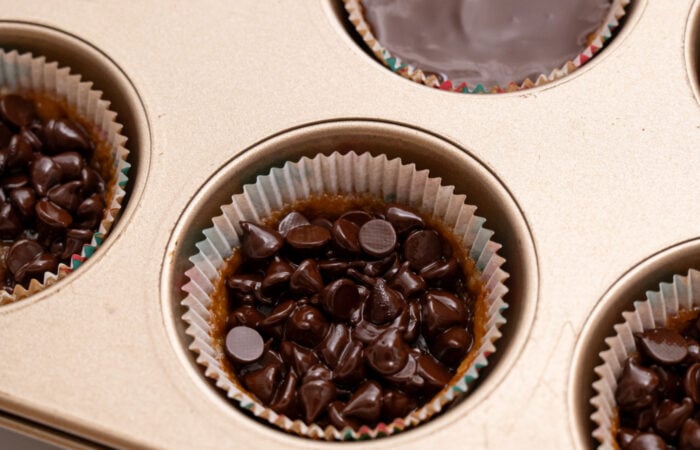 milting chocolate on Ritz cracker