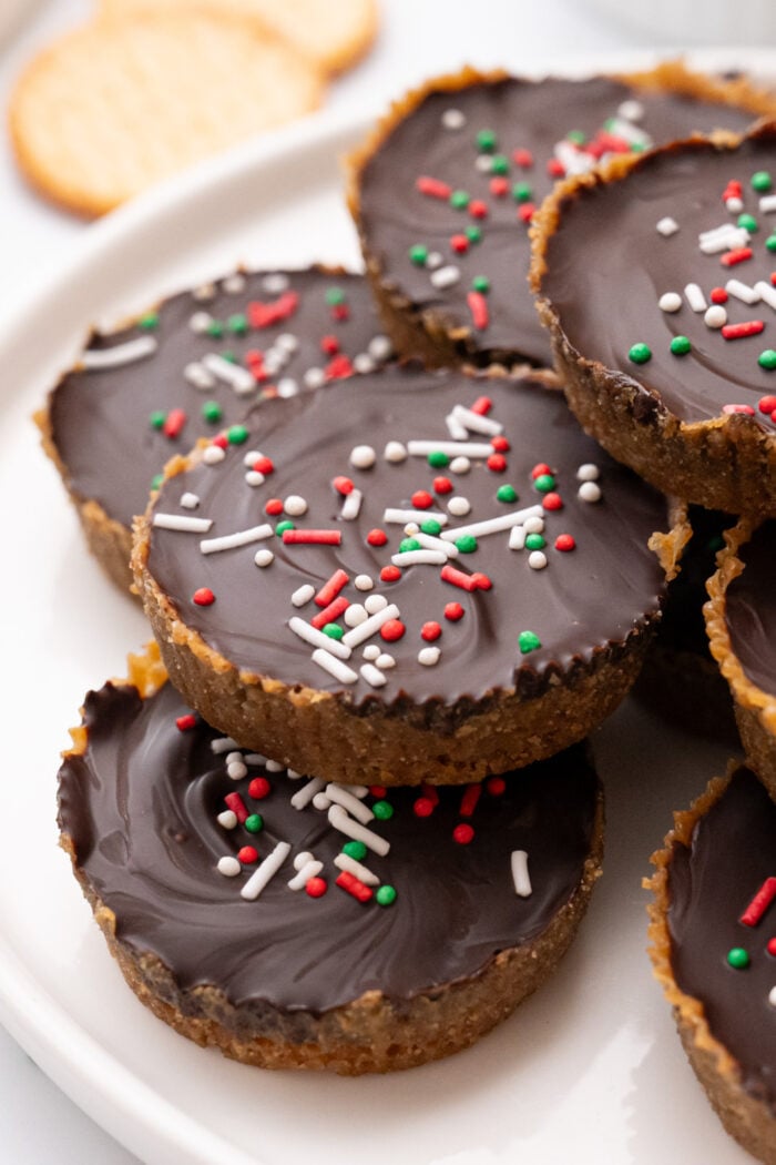 Christmas sprinkles on Crack Cookies