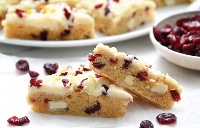 2 Cranberry Blondies