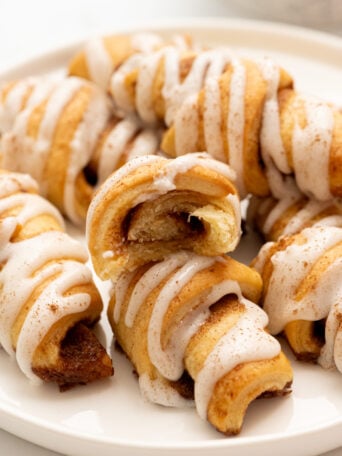 bite of easy cinnamon roll