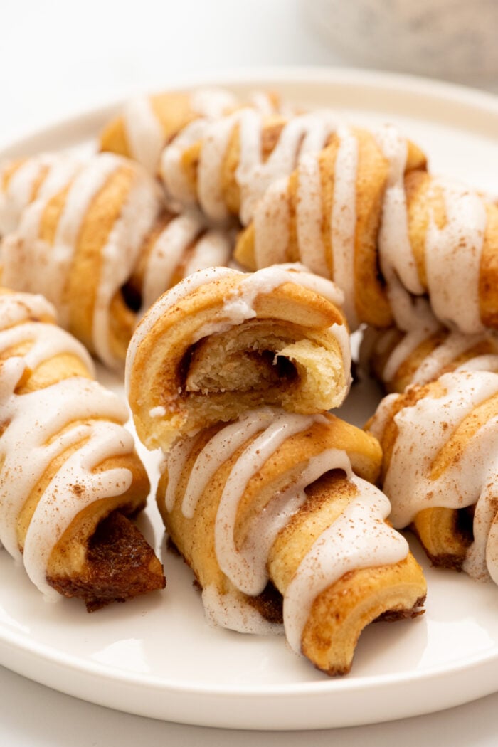 bite of easy cinnamon roll