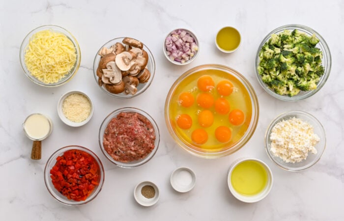 ingredients to make Christmas Breakfast Casserole