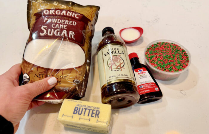 ingredients to make frosting