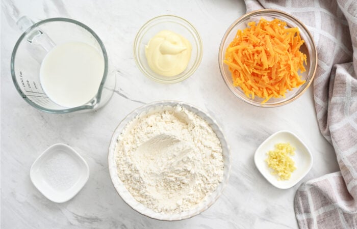 ingredients to make Quick Dinner Rolls with Mayo