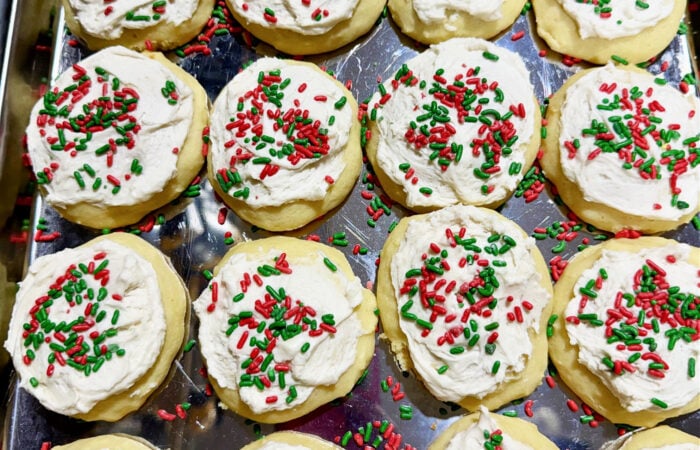 frosted Traditional Italian Christmas Cookies