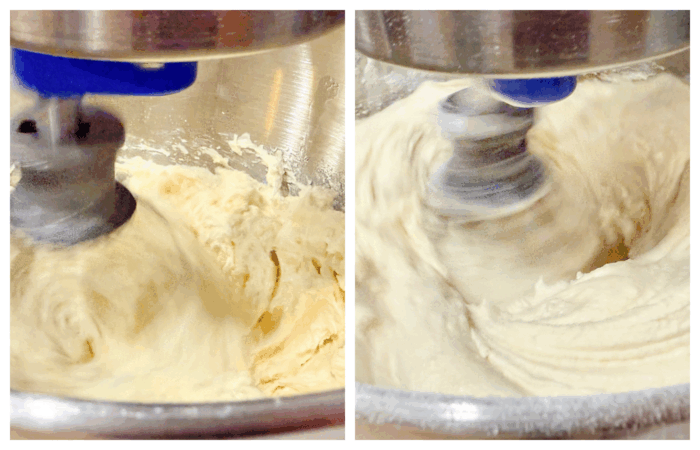 making the cookie dough