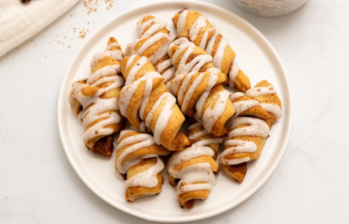 platter of Crescent Cinnamon Roll