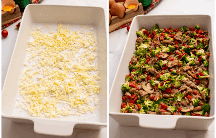 prep 9x13 for egg bake