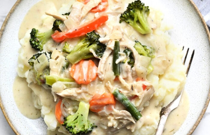 Crustless Chicken Pot Pie
