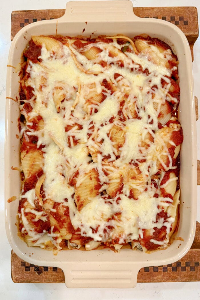 baked Stuffed Shells with Ricotta and Meat