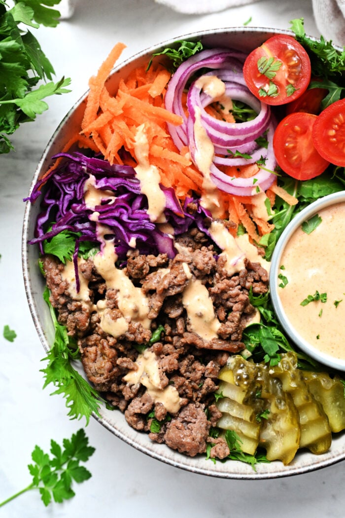 a Burger Bowl Recipe