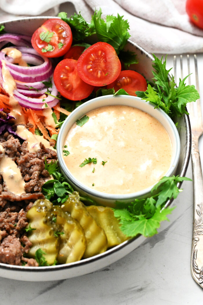 sauce for a dinner bowl