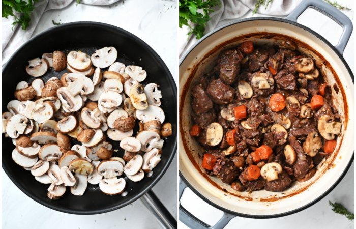 cooking mushrooms for stew