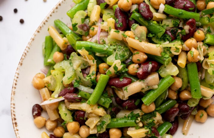 dressed bean salads
