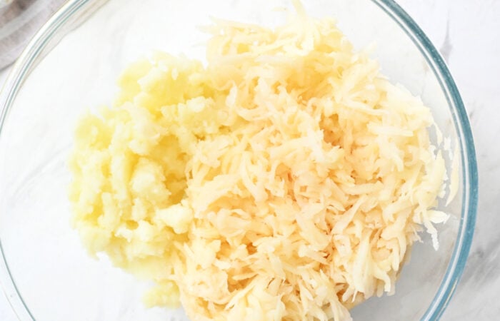 grated potatoes
