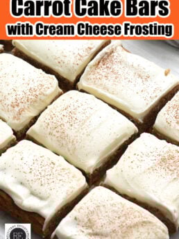 Carrot Cake Bars with Cream Cheese Frosting
