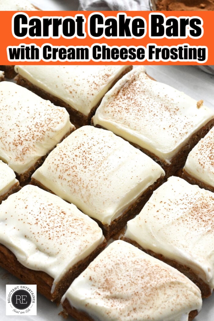 Carrot Cake Bars with Cream Cheese Frosting