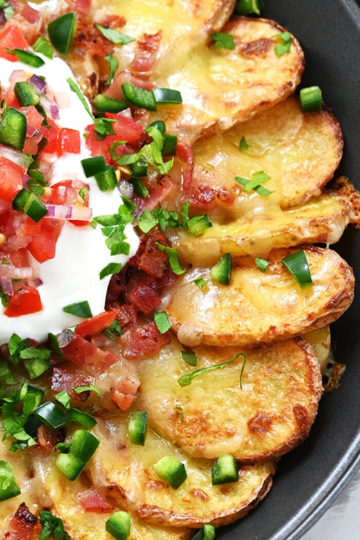 Irish Nachos Recipe with toppings