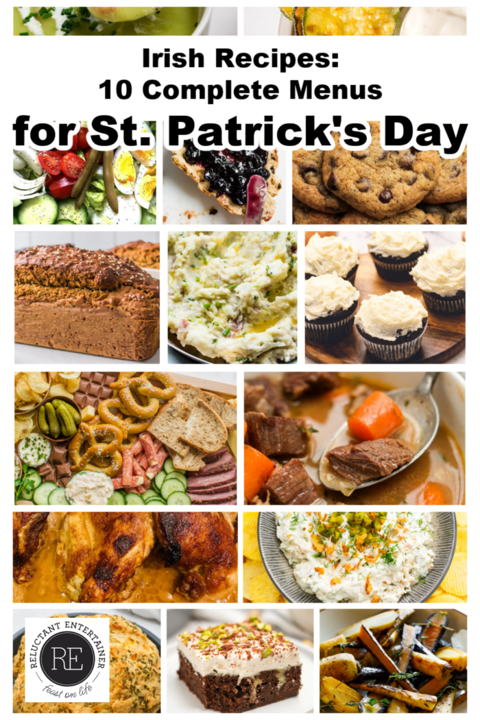 Irish Recipes: 10 Complete Menus for St. Patrick's Day