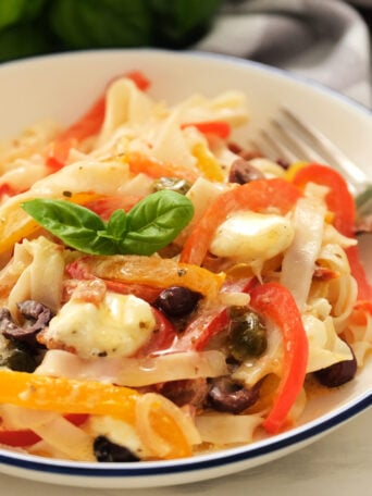 serving of Italian Drunken Noodles