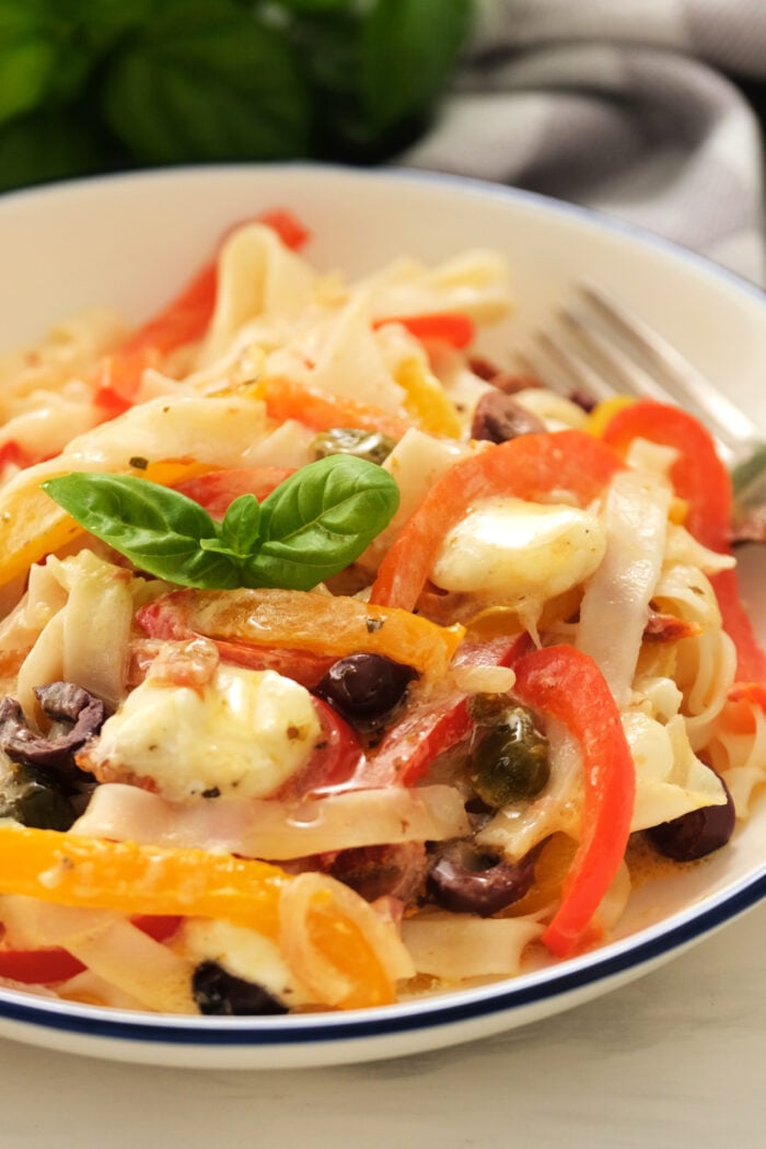 serving of Italian Drunken Noodles